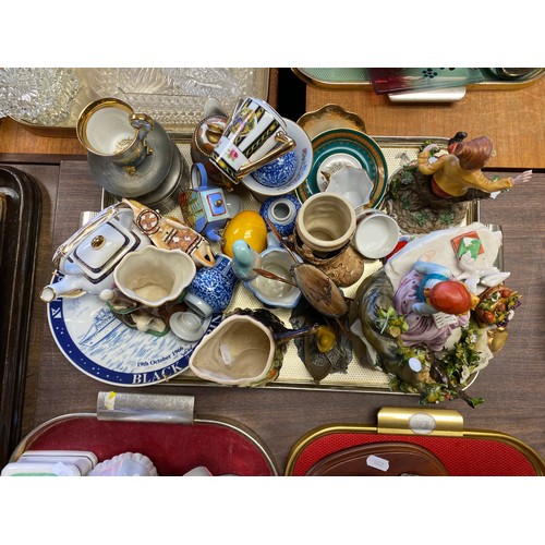 282 - Collection of decorative ceramics to include Eastgate pottery jug, Steins, etc