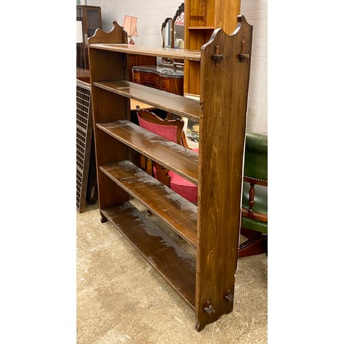 604 - Book shelf, 127cm h x 108cm w