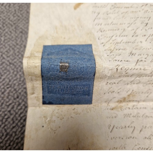 193 - Assorted historic documents on paper including an 18th century George II era document on vellum, ass... 