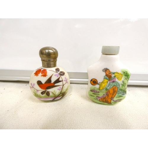 110 - Two vintage Chinese snuff bottles.