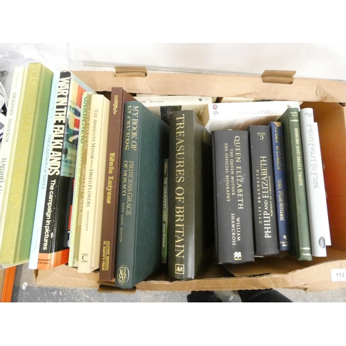 113 - Box of books on gardening etc.