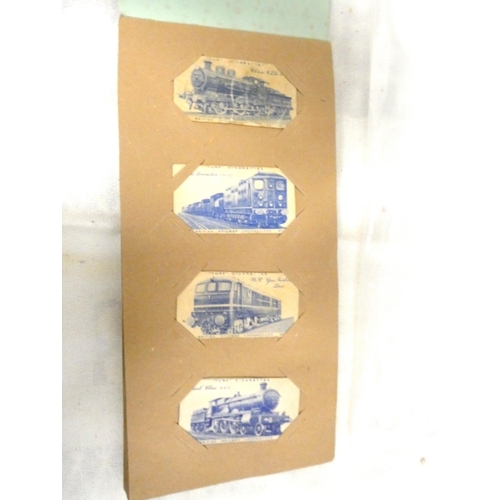 78 - Vintage turf cigarette card album of railway locomotives.