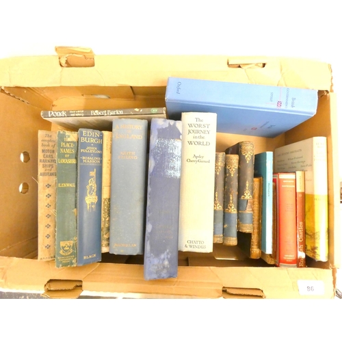 86 - Box of  books to including history related.