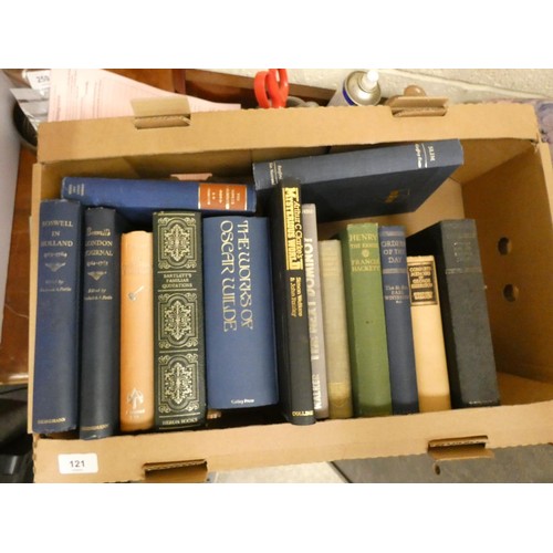 121 - Large box of history related books.