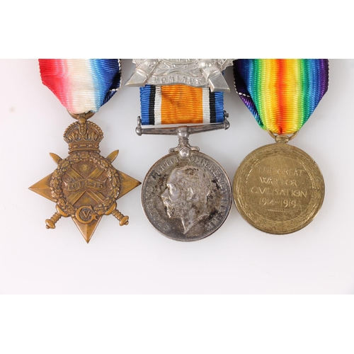 1256 - Medals of 2235 Private M Kirkpatrick of the Kings Own Scottish Borderers KOSB comprising WWI war med... 