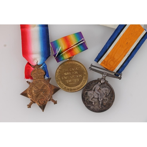 1257 - Medals of 20007 Private Albert Gibbs of the 1st Battalion Kings Own Scottish Borderers KOSB who died... 