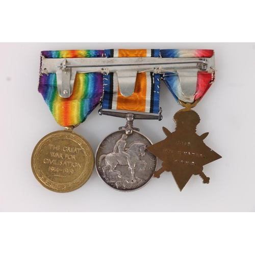 1264 - Medals of 1042 Private H Yates of the Royal Army Medical Corps comprising WWI war medal, victory med... 