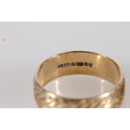 516 - Two 9ct gold wedding bands, gross 4.7g.