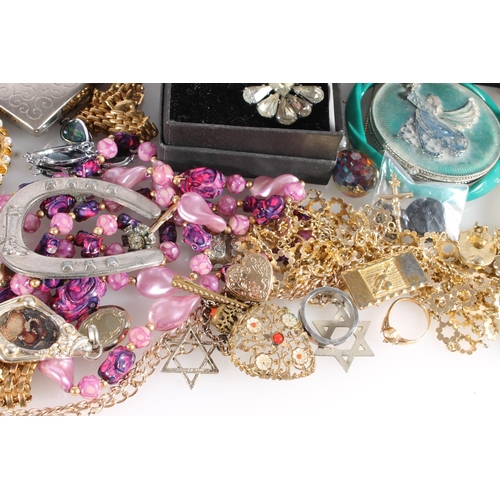 570 - Box of costume jewellery