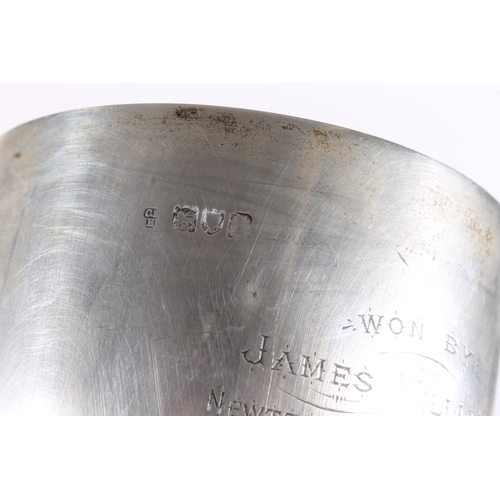 607 - Edw. VII silver trophy for the Racing Pigeon Federation Cup 1904, won by James Williamson Newtongran... 