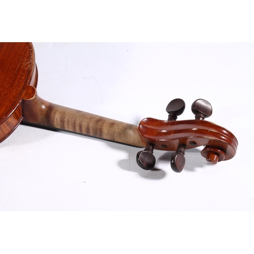 12 - French violin, c1910, with two piece back, interior label Lutherie Artistique Jean Baptiste Colin an... 