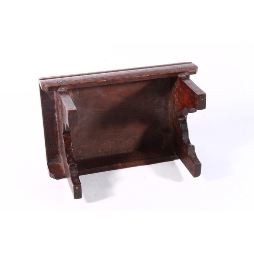 15 - North African/Middle Eastern wooden stool, 29cm long.