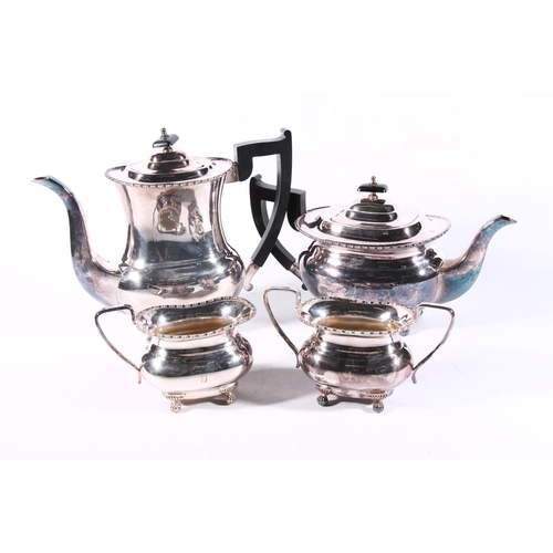 18 - Four piece silver-plated tea and coffee set.