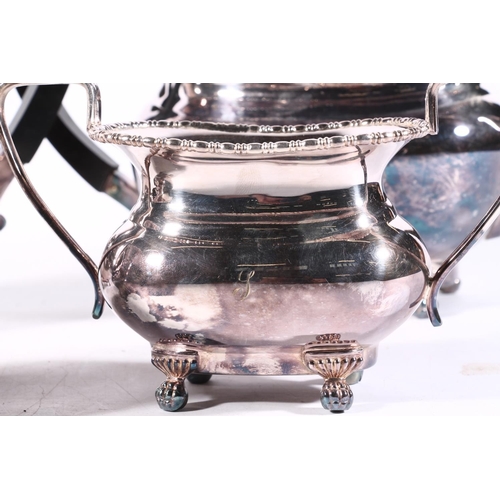 18 - Four piece silver-plated tea and coffee set.