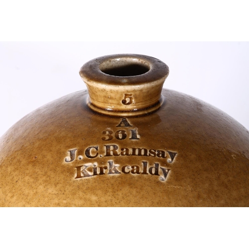 29 - J C Ramsay of Kirkcaldy stoneware flagon, 51cm high.