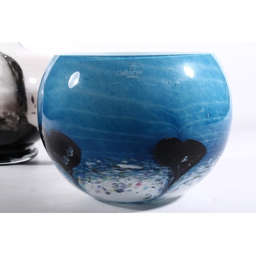 35 - Caithness Art Glass vase, and a VB Opaline Art Glass vase, largest 25cm high.