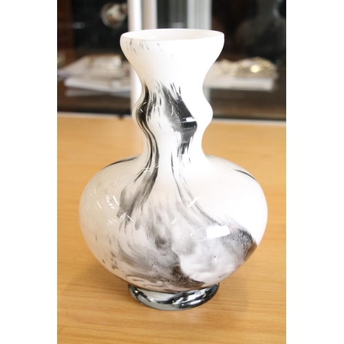 35 - Caithness Art Glass vase, and a VB Opaline Art Glass vase, largest 25cm high.