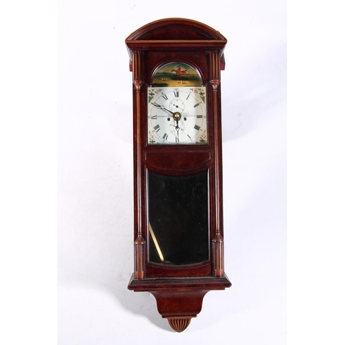 58 - Small Viennese style wall clock and a resin table clock.