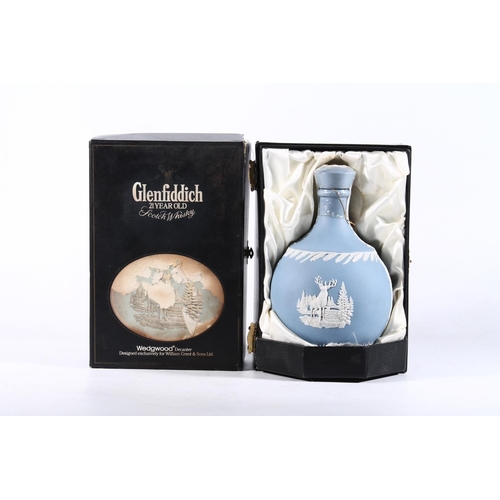 6 - Wedgwood jasperware Glenfiddich decanter (empty).