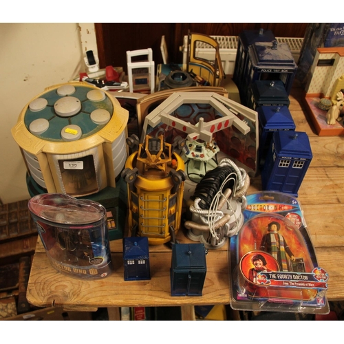 130 - Vintage Dr Who and Star Trek toys.