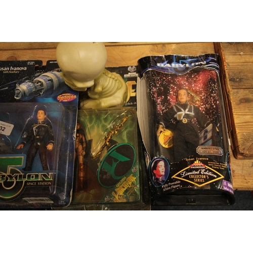 132 - Vintage Babylon 5, G-Force, Bond, Wonder Woman toys, etc.