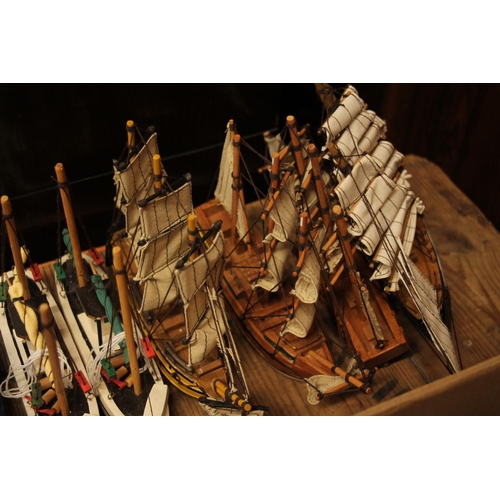 146 - Small model ships and boats.