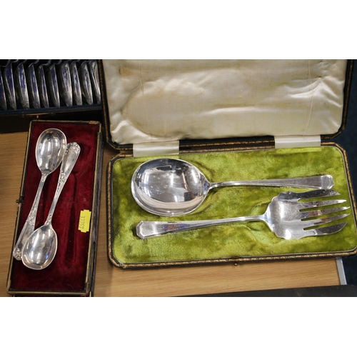 182 - Silver-plated cutlery.