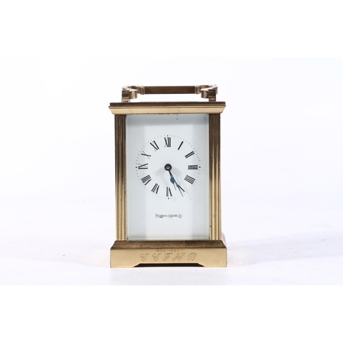 246 - Mappin & Webb carriage clock.