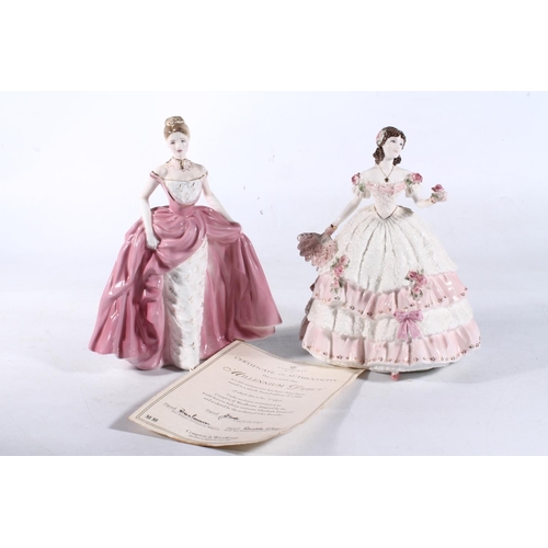 247 - Coalport limited edition figurines to include Olivia and Millennium Debut.