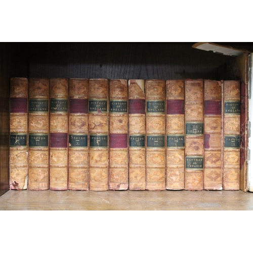 274 - Shelf of books to include History of England, twelve vols and various others.