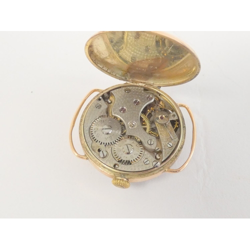 58 - 9ct gold Rolex wristwatch with 15 jewel manual wind Rebberg movement, the case hallmarked for London... 