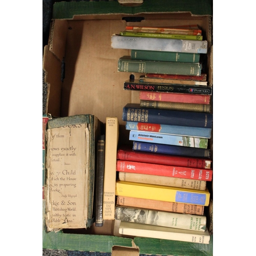 301 - Three boxes of mixed books to include Cookery books, etc.