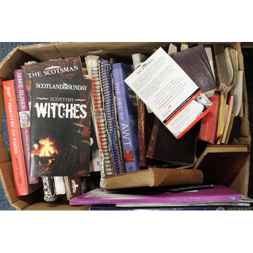 301 - Three boxes of mixed books to include Cookery books, etc.