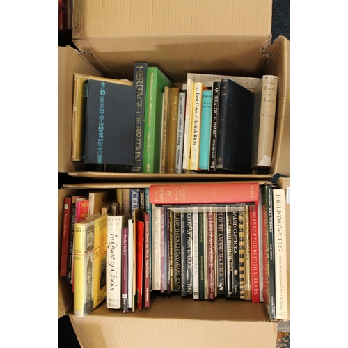 304 - Two boxes of books to include History books, reference books, etc.