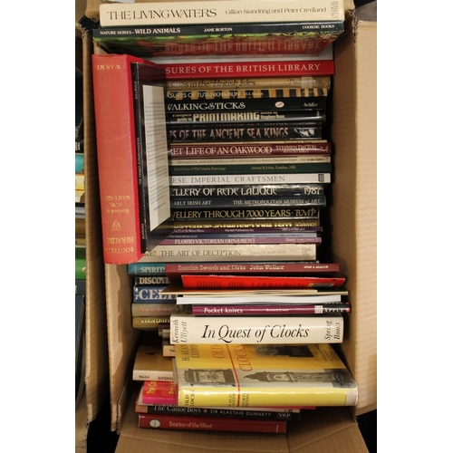 304 - Two boxes of books to include History books, reference books, etc.