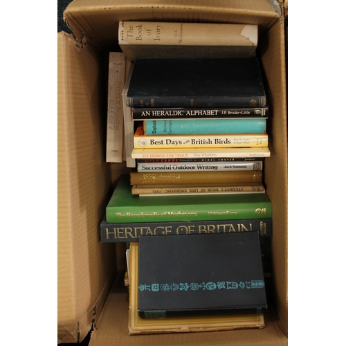 304 - Two boxes of books to include History books, reference books, etc.