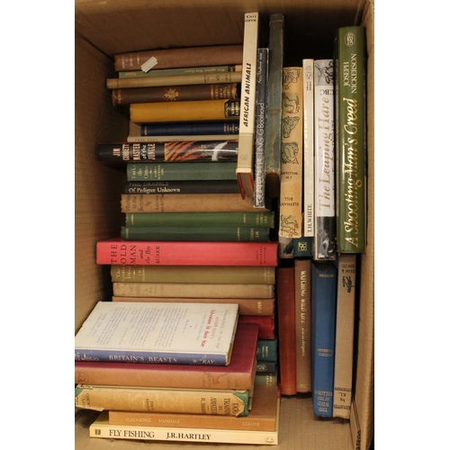 305 - Two boxes of books to include reference books, London Gunmakers, British Gunmakers, etc.