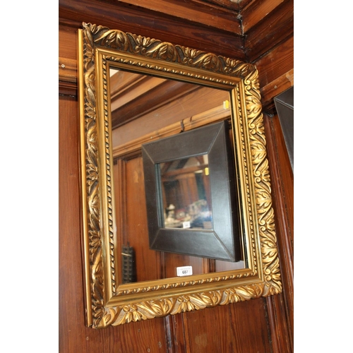 687 - Gilt framed mirror.