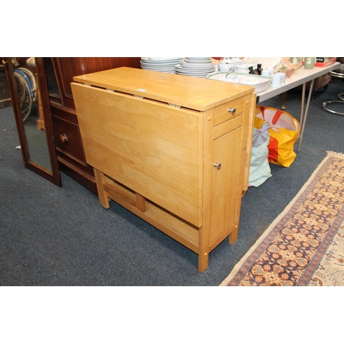 698 - Modern drop-leaf table.