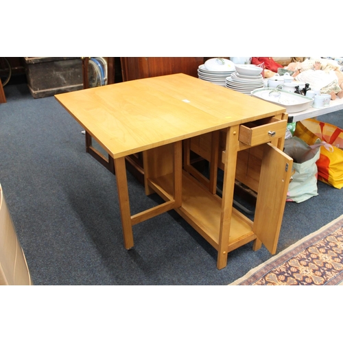 698 - Modern drop-leaf table.