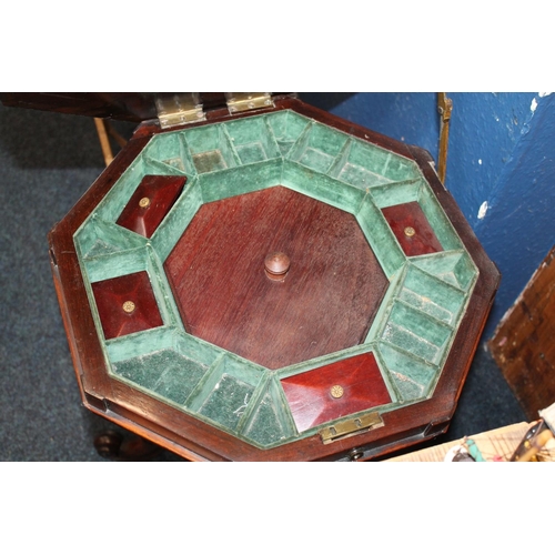 704 - 19th century sewing table.