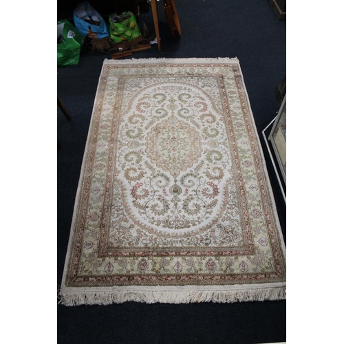 721 - Cream Persian rug.