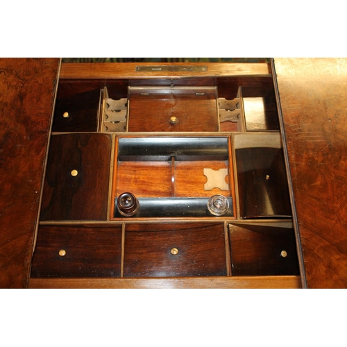 622 - Victorian walnut games table.