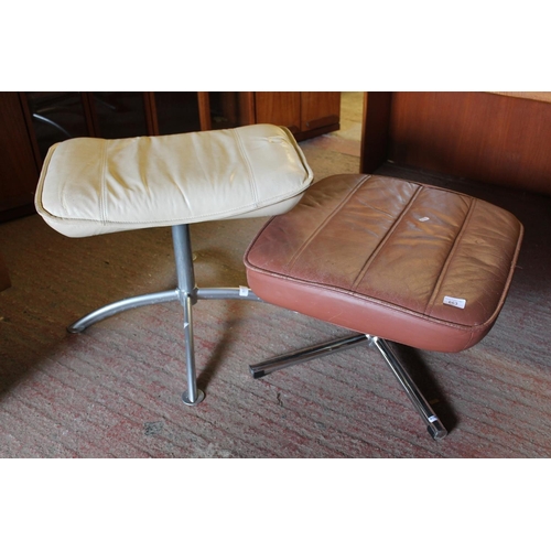 663 - Two mid-century retro stools.