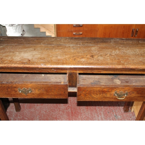 671 - 19th century oak hall table.