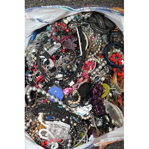 581 - Two large bags of costume jewellery