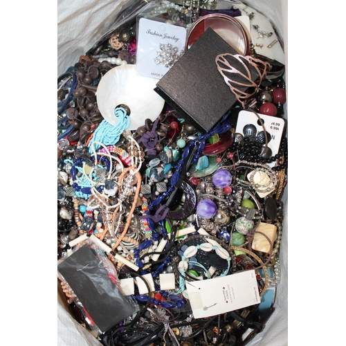 581 - Two large bags of costume jewellery