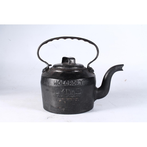 172 - Cast iron Holcroft kettle.