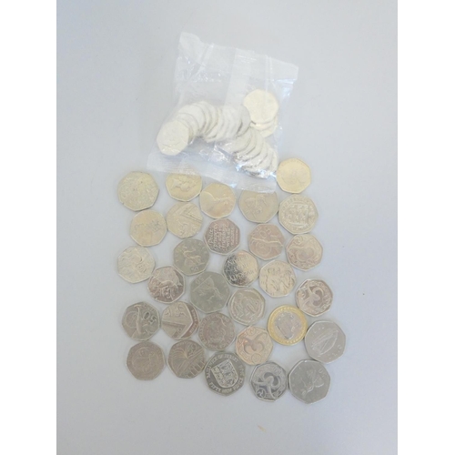 274 - United Kingdom. A collection of collectable fifty pence coins to include, 2020 Diversity Built Brita... 