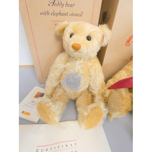 68 - Steiff. Two collectors bears to include a 125th Anniversary 1880-2005 Teddy Bear, 2005, white tag 03... 